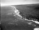 Looking north up the coastline, possibly near the Raft River, circa 1949, #L32R24F10_1