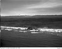 Coastline with Olympic Mountains and Raft River, circa 1949, #L32R24F12_1