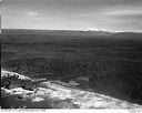 Coastline with Olympic Mountains and Raft River, circa 1949, #L32R24F13_1