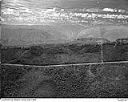 Ocean beach and surf near an unidentified creek and homes, circa 7/1949, #L32R34F22_1