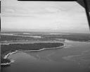 South Puget Sound and possibly Hood Canal looking east to Mt. Rainier, circa 7/1949, #L32R34F6_1